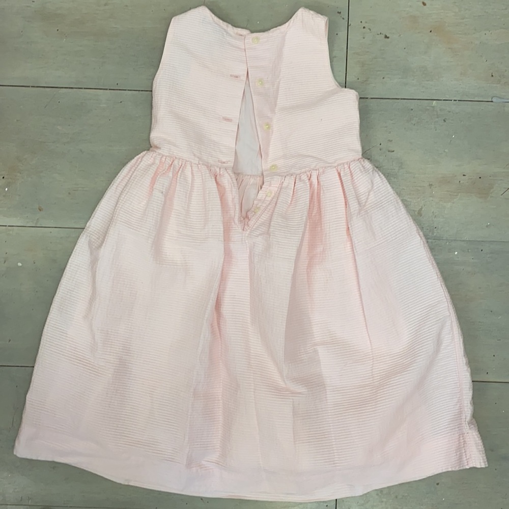 Ralph Lauren lined, cotton pink dressy dress. - Picture 3 of 5